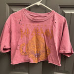 Urban Outfitters  Def Leppard Pyromania graphic crop top Photo 0