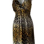 Pretty Young Thing Dress Y2k Small Sleeveless V Neck Babydoll Going Out Retro Yellow Photo 0