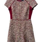 J.Crew size4 mixed colors tweet and ponte’ knit dress. Red Size 4 Photo 0