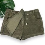 Lulus Cooler Days Corduroy Skort | Skirt in Olive Green Photo 4