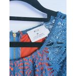 Pins & Needles Whimsigoth Fit & Flare Lace Dress Medium Teal Victorian Fairy Orange Photo 2