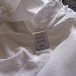 Theory Dress Afala White Eyelet Embroidered Cotton Size 4 Belted A-Line MIDI Photo 10