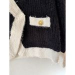 L'Agence NWT L’agence Georgia Contrast Trim Cardigan Blazer Black White Size Small Photo 4