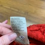 Free People Red Embroidered Lace Trimmed Cotton Shorts Women's Size XS Summer Photo 4