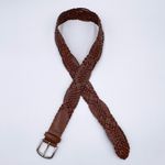 Talbots Vintage  Woven Genuine Leather Studded Belt Size Small Bohemian Argentina Photo 6