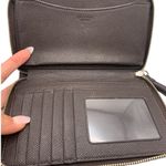 Coach  Brown Gray Signature Wallet Wristlet Photo 4