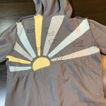 O'Neill  Surf Zip Up Hoodie Womens XL Gray‎ Sun Graphic Embroidered Coastal Photo 14