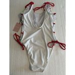 Juicy Couture NEW  Swimsuit Rainbow One Piece Medium Women‎ Open Side Strappy Photo 4