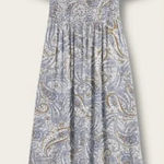 Old Navy  NWT Short Sleeved Off-the-Shoulder Paisley Smocked Midi Dress Photo 0