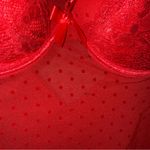 Vampcore Lace Mesh Bodysuit PushUp Bra Lingerie Red Size M Photo 8