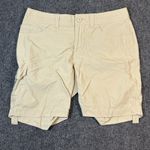 Mountain Hard Wear Women Sz10/42 Tan Roll up Cargo Hiking Shorts Quick Dry Nylon Size 10 Photo 0