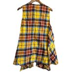 Cato  Women 1416W Plaid Open Front Duster Vest Cardigan Lightweight Photo 6