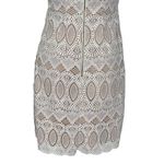 Eliza J  Scalloped Lace Sheath Dress Women’s Size 2 Ivory Special Occasion Photo 8