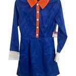 Unique Vintage Scooby Doo x Smak Parlour Blue Flare Dress Size Small New Photo 1