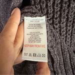 Jason Wu  Women’s Sz L Dark Grey Ribbed Chenille Knit Comfy Soft Robe Open Front Photo 7