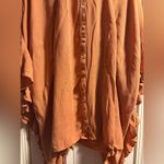 Free People Women's Button Down Dress Tunic Boho Oversized Long Sleeve Loose XS Photo 2