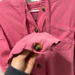 American Eagle  Big Hug Hooded Shacket Pink Photo 4