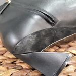 Salvatore Ferragamo Antila Ankle Boots Women's 7 Black Leather Lace Up Booties Photo 6