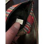 Embroidered Dragon Phoenix Crossbody Bag Womens Red Silk Boho Striped Cotton Photo 7