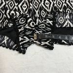 Women's Sleeveless Aztec Tribal Print Romper Size XXS Summer Festival Party Black Photo 8