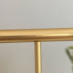 Vintage Gold Tone Blue Rhinestone Delicate Flower Earrings Screw Back Photo 0