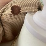 Free People  Ashton Zip Thermal Waffle Knit Long Sleeve Top in Sand Medium Photo 4