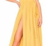 Revolve Yellow Strapless Formal Dress  Photo 0