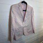 Ralph Lauren Lauren Womens Pastel Pink 100% Linen Blazer Neutral Minimalist 2000 Photo 3