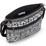 Sakroots Artist Circle Crossbody Bag in Black White One World Peace NWT Photo 2