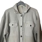 Free People  Cozy Fleece Oversized Button Down Ruby Jacket Photo 1