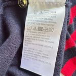 Susan Graver  Tunic Sweater Size 3X Red Blue Striped Gold Button American Patriot Photo 5