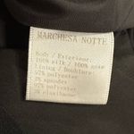 Marchesa Notte black silk asymmetrical dress with bow detail Size 2 Photo 9