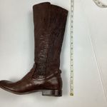 Frye  Brown Leather Melissa Scrunch Tall Boots  Photo 7