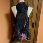 Sami & Jo Vtg Y2K pink n black tie dye cover up vest Photo 10