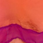 Sherbet color Large Women's blocked sheer cute tank top $34 Pink Photo 1