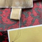 Michael Kors Lace Print Long Sleeve Twist Front Cutout Top Crimson Red Sz M‎ NEW Size M Photo 8