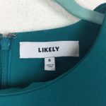 Likely Manhattan Short Sleeve Mini Dress in Cerulean Teal Size 6 Cocktail Photo 4
