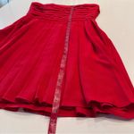 Rachel Roy RSVP Lipstick Red‎ Pleated Strapless Mini Dress Size 8 Red Photo 5