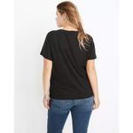 Madewell Whisper Cotton V-Neck Tee in Dark Baltic XSmall New as-is Womens tshirt Photo 1