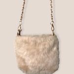 Charming Charlie Pink faux fur chain strap crossbody bag Photo 2