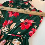 Maggy London Womens Lottie Crop Green Pink Floral Sleeveless Tie Jumpsuit Size 6 Photo 7