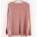 ALLSAINTS  Tara Jumper Sweater Large Cashmere Wool Sweater Boatneck Slouchy Pink Photo 3