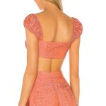 LPA NWOT Revolve Shorts Matching Set Sorbet Brocade Jacquard Print Bright Crop High Rise Shiny Jane Pia Photo 1