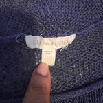 Eileen Fisher Navy Blue Knit Sweater Casual Raglan Long Sleeve Pullover Sz L Photo 1