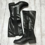 SO NIB  Tall Riding Black Faux Leather Boots Photo 0