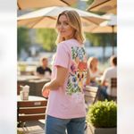 ZARA NWOT   X DISNEY BAMBI T SHIRT PURPLE SMALL Photo 1