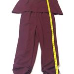 Love...Ady  Solid Halter Popover Jumpsuit burgundy XXL Photo 4