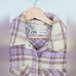 ZARA Plaid Cropped Shirt Jacket Size Small Photo 5