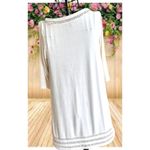 J Jill Dress XS Extra Small Cream Work Casual Church Open Cut Neck Hemline Size undefined Photo 3
