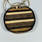 Woven Natural & Black Crossbody Bag NWOT Boho Festival Tan Photo 4